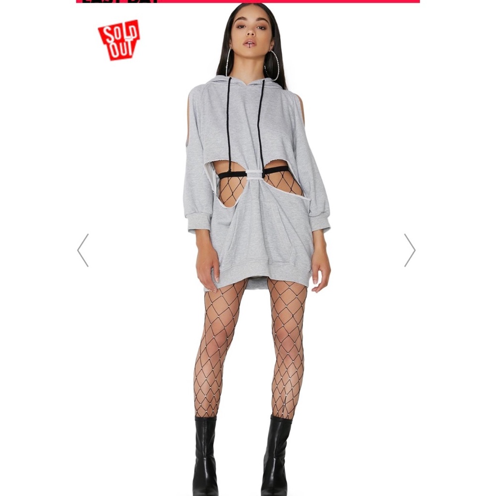 SOLD Dolls Kill Cut-out Sweatshirt Dress